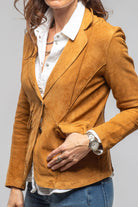 Samantha Lamb Suede Blazer In Whisky - AXEL'S
