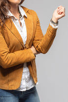 Samantha Lamb Suede Blazer In Whisky - AXEL'S