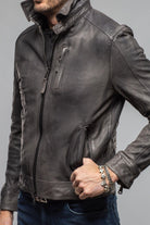 Axel's Renegade by Garrett Santana Moto In Char Mens - Outerwear - Leather