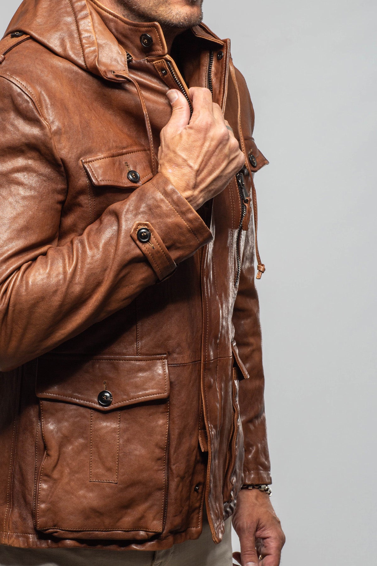 Axel's Renegade by Garrett Schaeffer Leather Field Coat Mens - Outerwear - Leather
