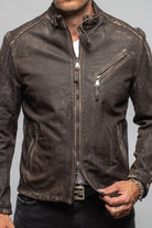 Axel's Renegade by Garrett Shuemacker Moto Jacket In Vintage Moro Mens - Outerwear - Leather
