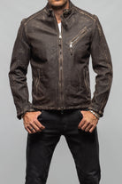 Axel's Renegade by Garrett Shuemacker Moto Jacket In Vintage Moro Mens - Outerwear - Leather