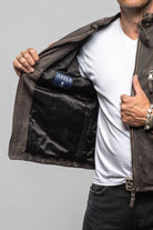 Axel's Renegade by Garrett Shuemacker Moto Jacket In Vintage Moro Mens - Outerwear - Leather