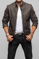Axel's Renegade by Garrett Shuemacker Moto Jacket In Vintage Moro Mens - Outerwear - Leather