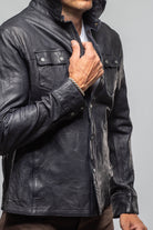 Tame Leather Shirt In Navy - AXEL'S