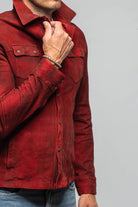 Tame Shirt Jacket In Burgundy - AXEL'S
