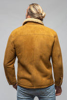 Retro Shearling Shirt In Vintage Honey - AXEL'S