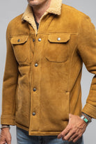 Retro Shearling Shirt In Vintage Honey - AXEL'S