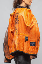 Sarge Washed Lambskin Jacket In Charred Squash - AXEL'S