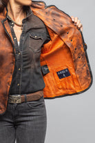 Sarge Washed Lambskin Jacket In Charred Squash - AXEL'S