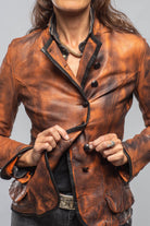 Sarge Washed Lambskin Jacket In Charred Squash - AXEL'S