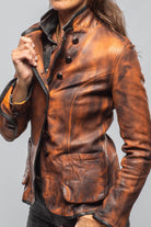 Sarge Washed Lambskin Jacket In Charred Squash - AXEL'S