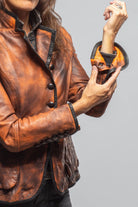 Sarge Washed Lambskin Jacket In Charred Squash - AXEL'S