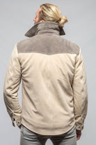 Axel's Stil Aimone Colorblock Suede Shirt Jacket Mens - Outerwear - Leather