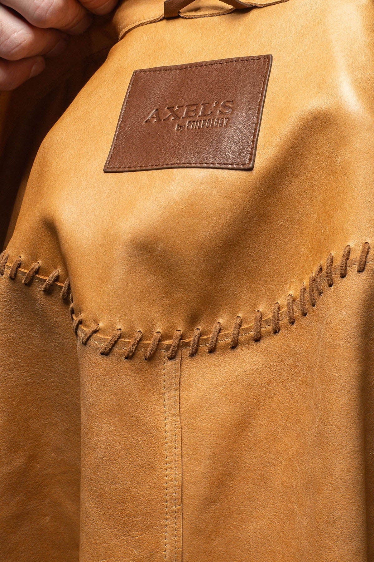 Axel's Stil Deleon Buck Stitch Suede Overshirt | Mens - Outerwear - Leather