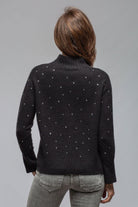 Apres Ski Cashmere Sparkle Sweater In Nero - AXEL'S