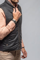 Alba Cashmere Vest in Charcoal - AXEL'S