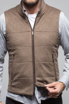 Axels-BDSR Alba Cashmere Vest In Taupe Grey Mens - Outerwear - Cloth