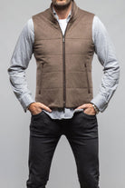 Axels-BDSR Alba Cashmere Vest In Taupe Grey Mens - Outerwear - Cloth