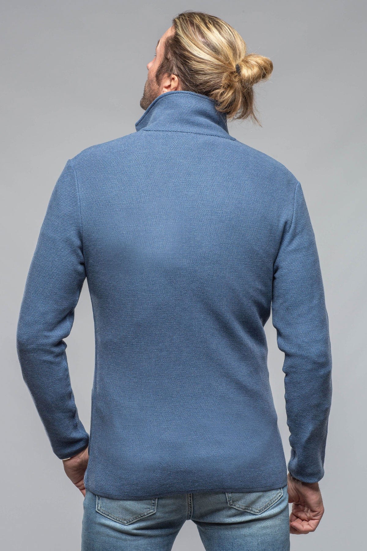 Axels-BDSR Arette Swacket In Blue Mens - Sweaters