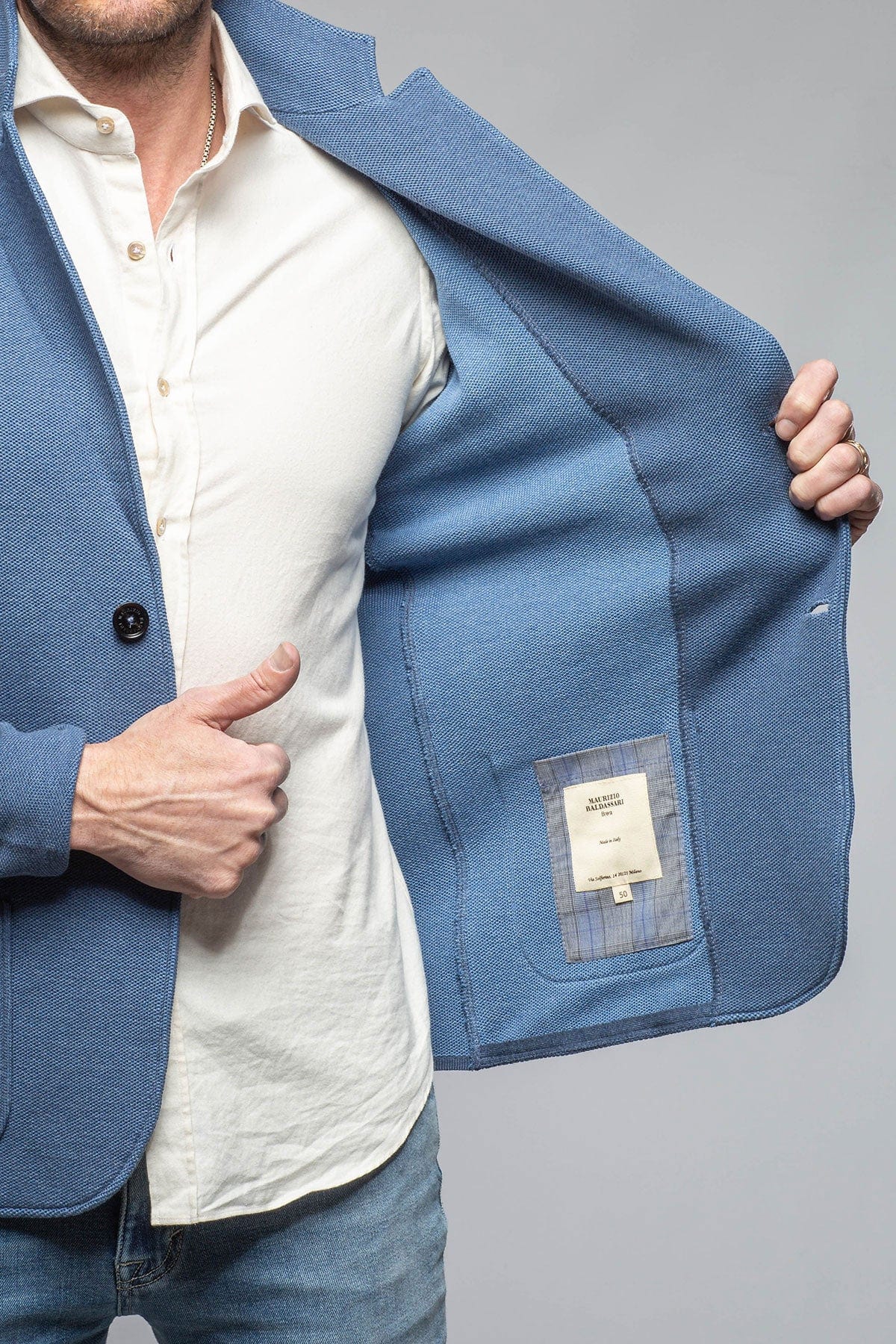 Axels-BDSR Arette Swacket In Blue Mens - Sweaters