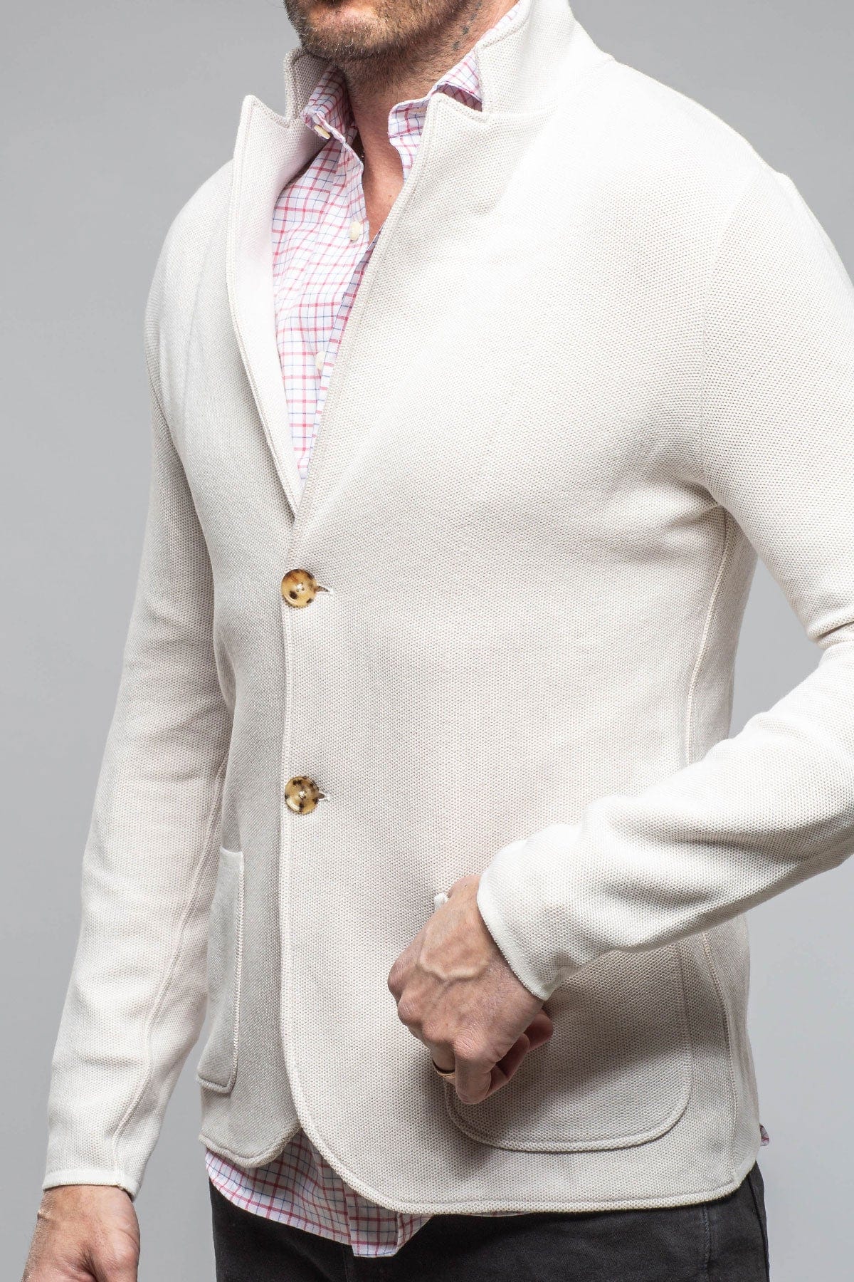 Axels-BDSR Arette Swacket In Light Beige Mens - Sweaters