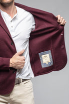 Camarena Cashmere Swacket In Burgundy - AXEL'S