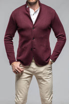 Camarena Cashmere Swacket In Burgundy - AXEL'S