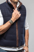 Axels-BDSR DP Down Vest W Fabric In Navy Mens - Outerwear - Cloth