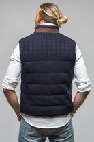 Axels-BDSR DP Down Vest W Fabric In Navy Mens - Outerwear - Cloth