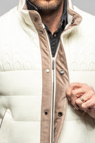 Axels-BDSR DPS Down Vest W Fabric In White Mens - Outerwear - Cloth