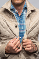 Dutton Quilted Cashmere Jacket in Camel - AXEL'S