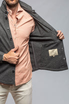 Sooter Cashmere Shirt In Charcoal - AXEL'S