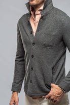 Sooter Cashmere Shirt In Charcoal - AXEL'S