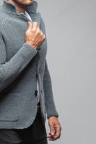 Axels-BDSR Tuscan Sweater Jacket In Charcoal Mens - Sweaters