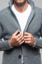 Axels-BDSR Tuscan Sweater Jacket In Charcoal Mens - Sweaters