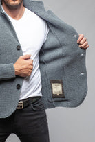 Axels-BDSR Tuscan Sweater Jacket In Charcoal Mens - Sweaters