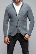 Axels-BDSR Tuscan Sweater Jacket In Charcoal Mens - Sweaters