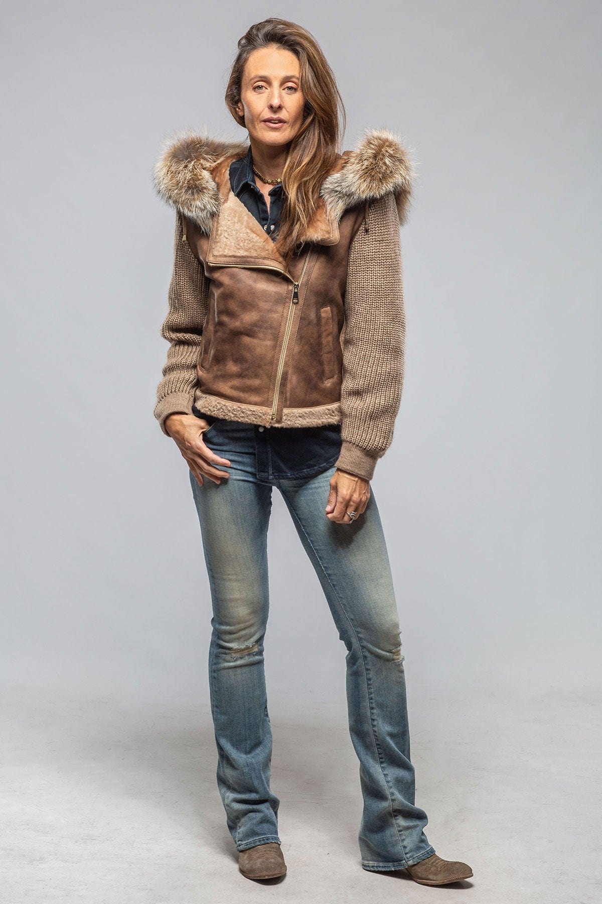 Axels Beki Side Zip Shearling | Ladies - Outerwear - Shearling