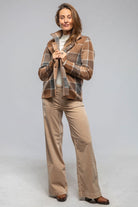 Fulvia Cashmere Plaid Shirt In Brown - AXEL'S