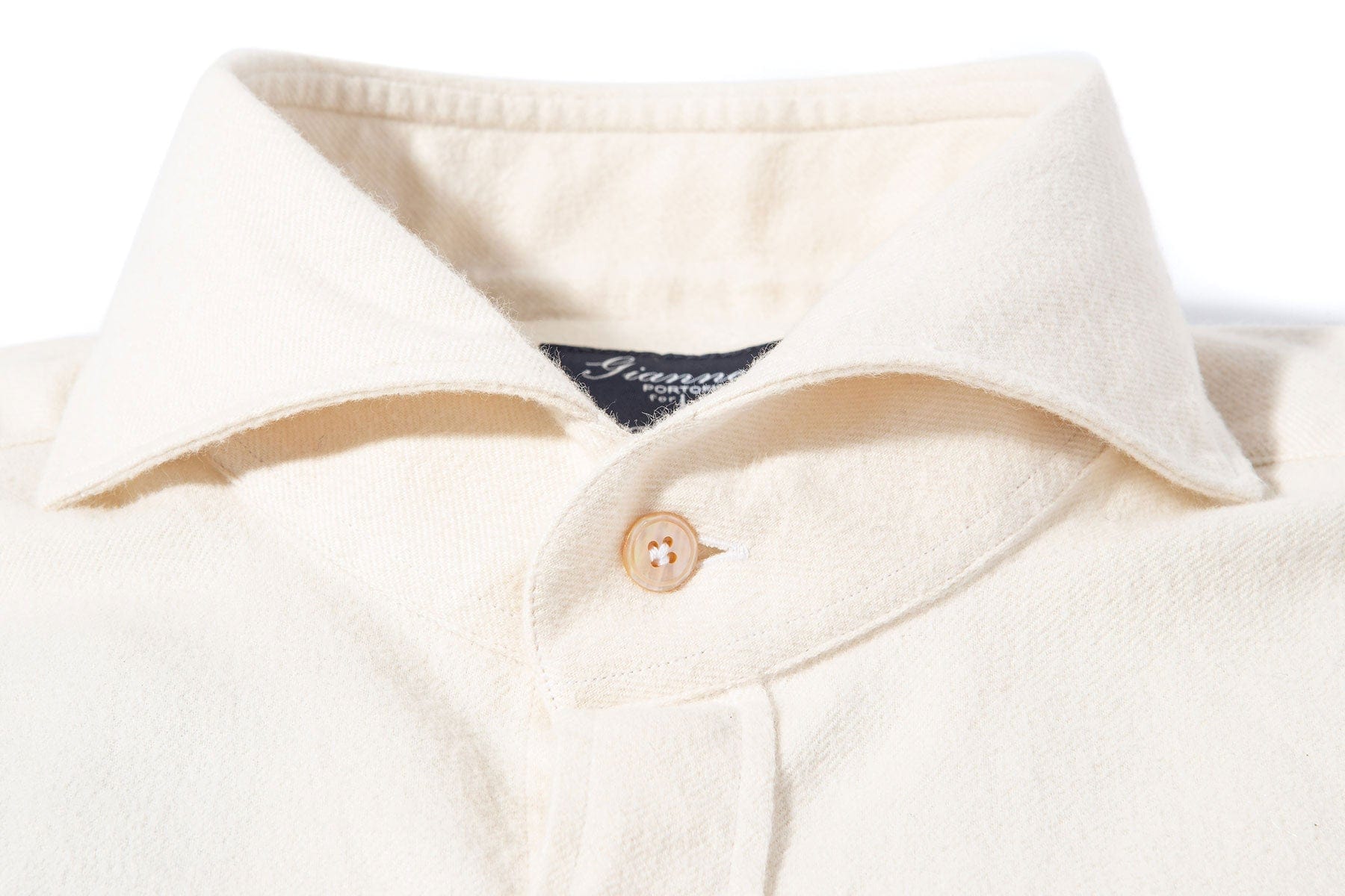 Brawley Cotton Flannel in White - AXEL'S