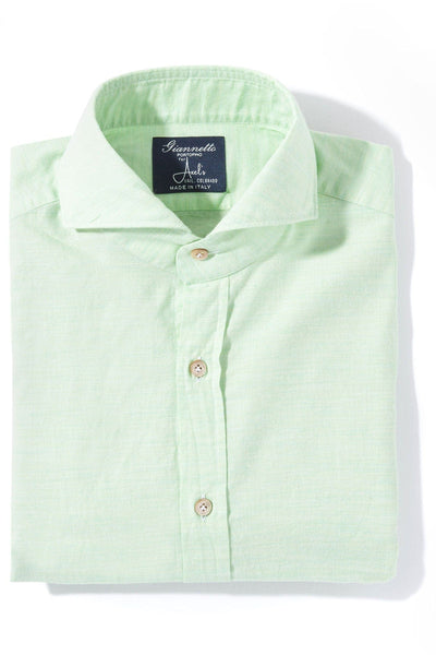 Diablo Cotton Shirt in Green - AXEL'S