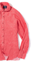 Sorgue Linen Shirt In Red - AXEL'S