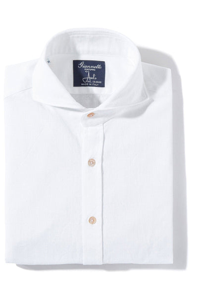 Venasque Chambray Shirt In White - AXEL'S