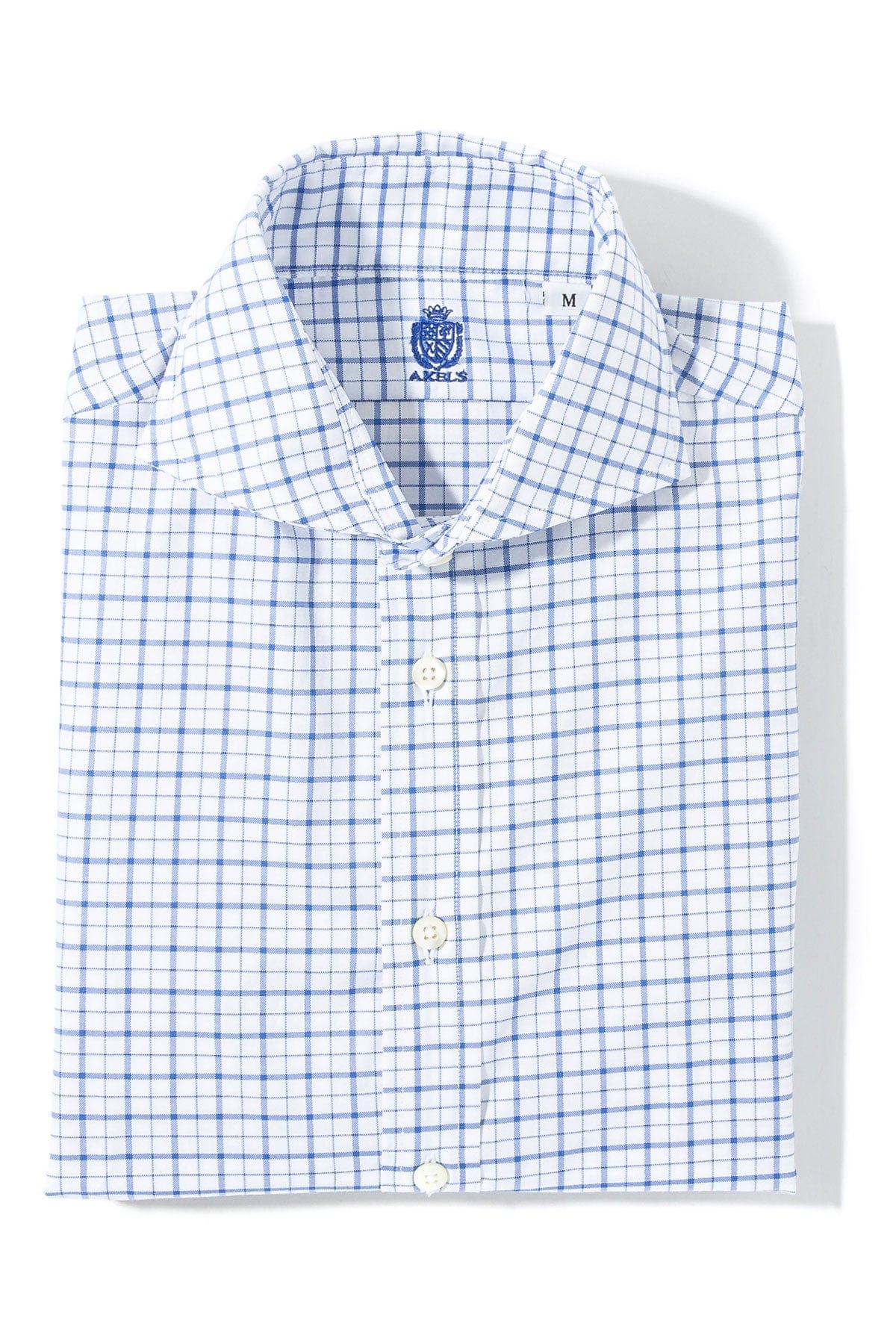 Panamera Cotton Check Shirt In Blue - AXEL'S