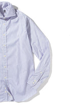 Axels-Is Poplin Blue Stripe Shirt In Pink Shadow Stripe Mens - Shirts - Dress