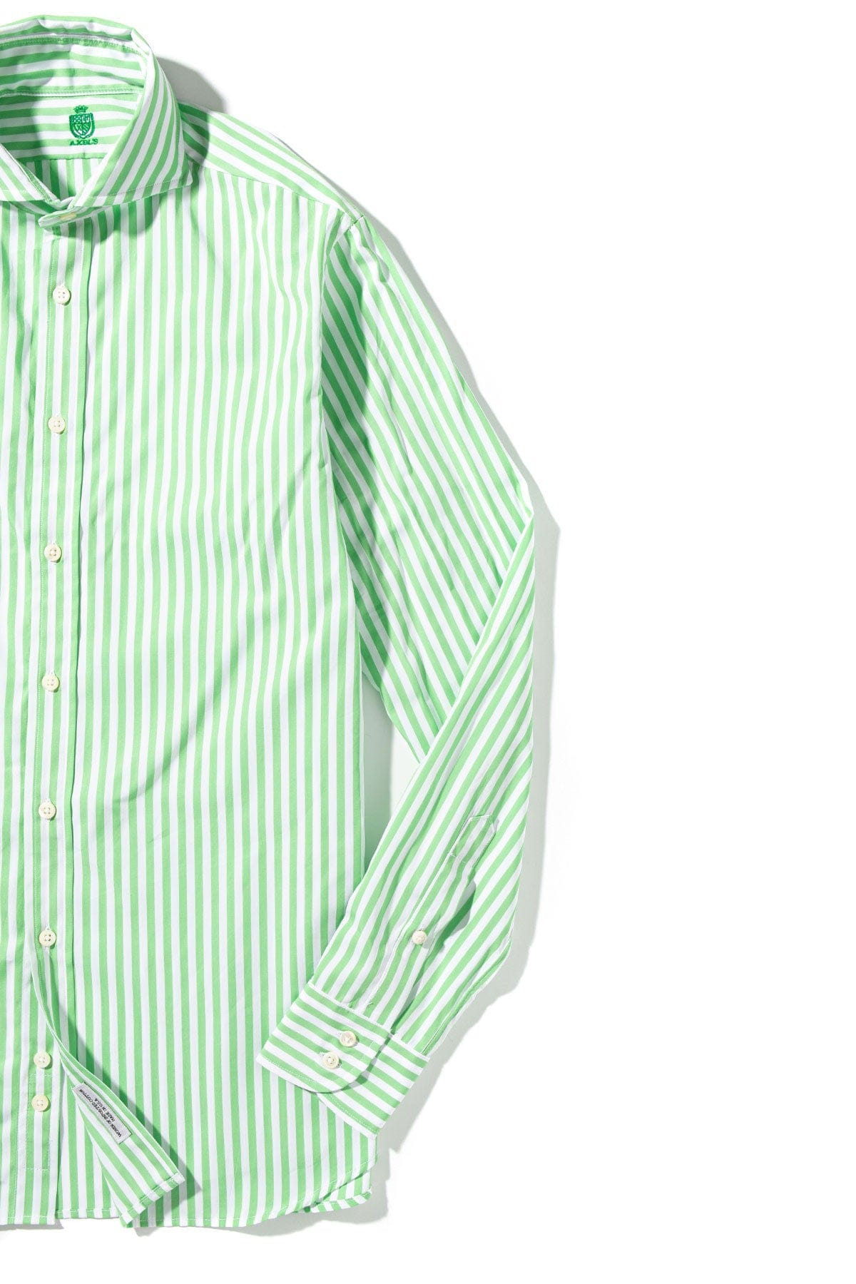 Saint-tropez Bangel Dress Shirt In Green and White - AXEL'S