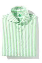 Saint-tropez Bangel Dress Shirt In Green and White - AXEL'S