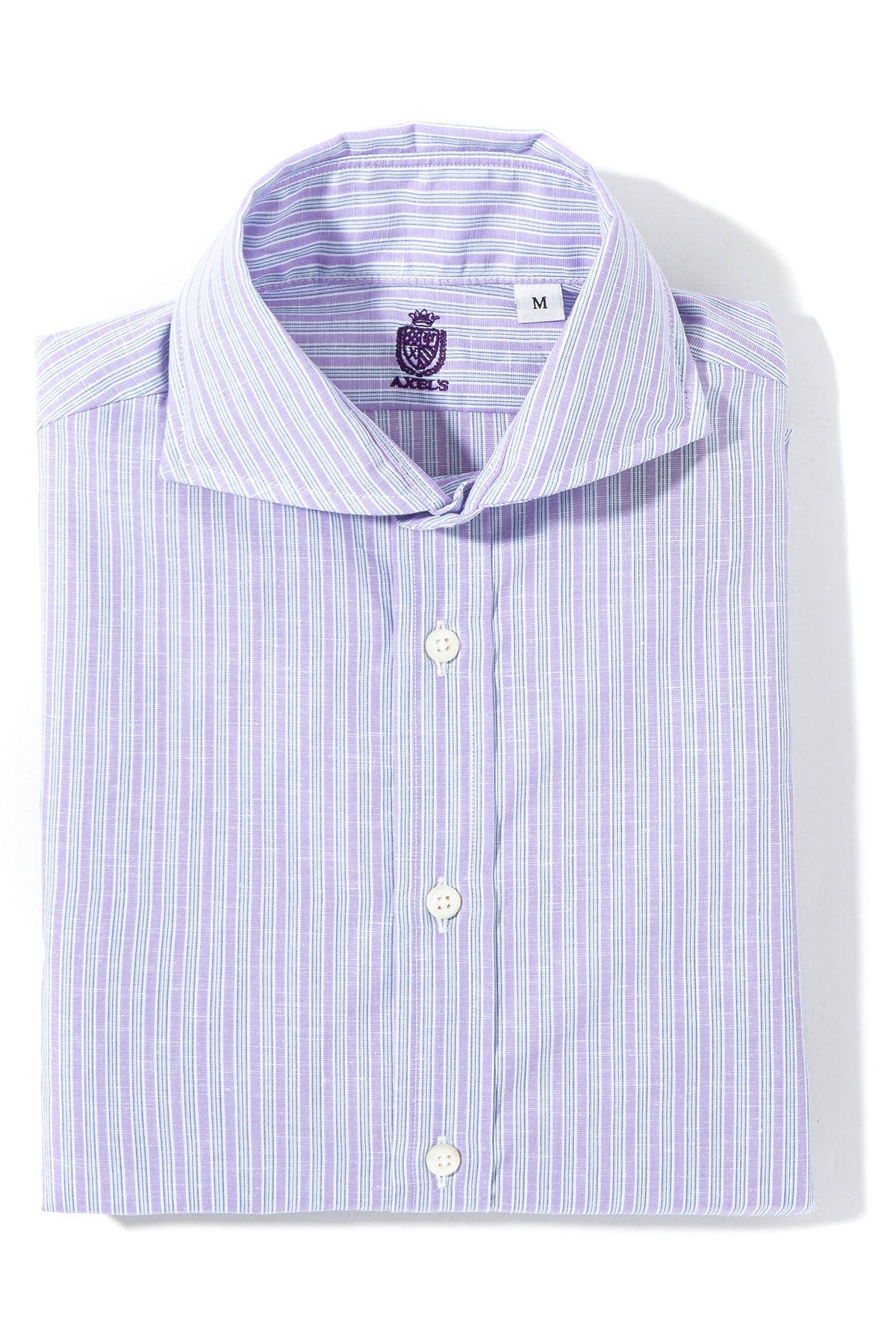 Taycan Cotton Linen Shirt in Purple - AXEL'S