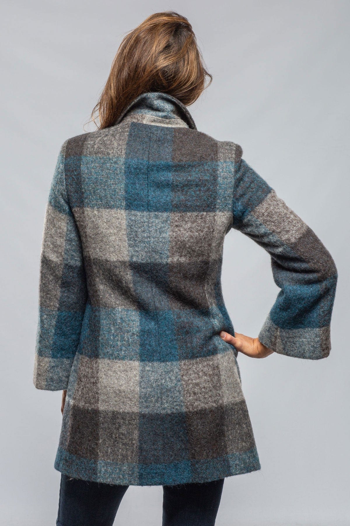 Lexi Dbl Brstd Plaid Swing Coat - AXEL'S